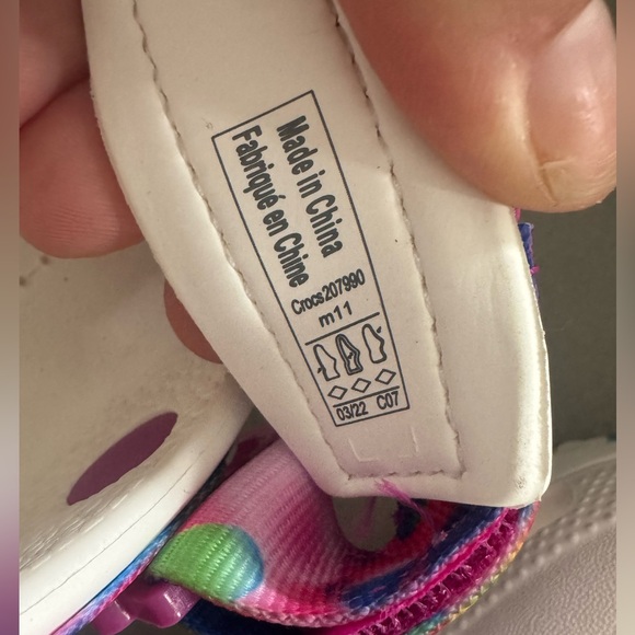 CROCS‎ CLASSIC HIKER SOLARIZED CLOG WHITE/MULTICOLOR Shoes Mens size 11 NWOT - Picture 6 of 6